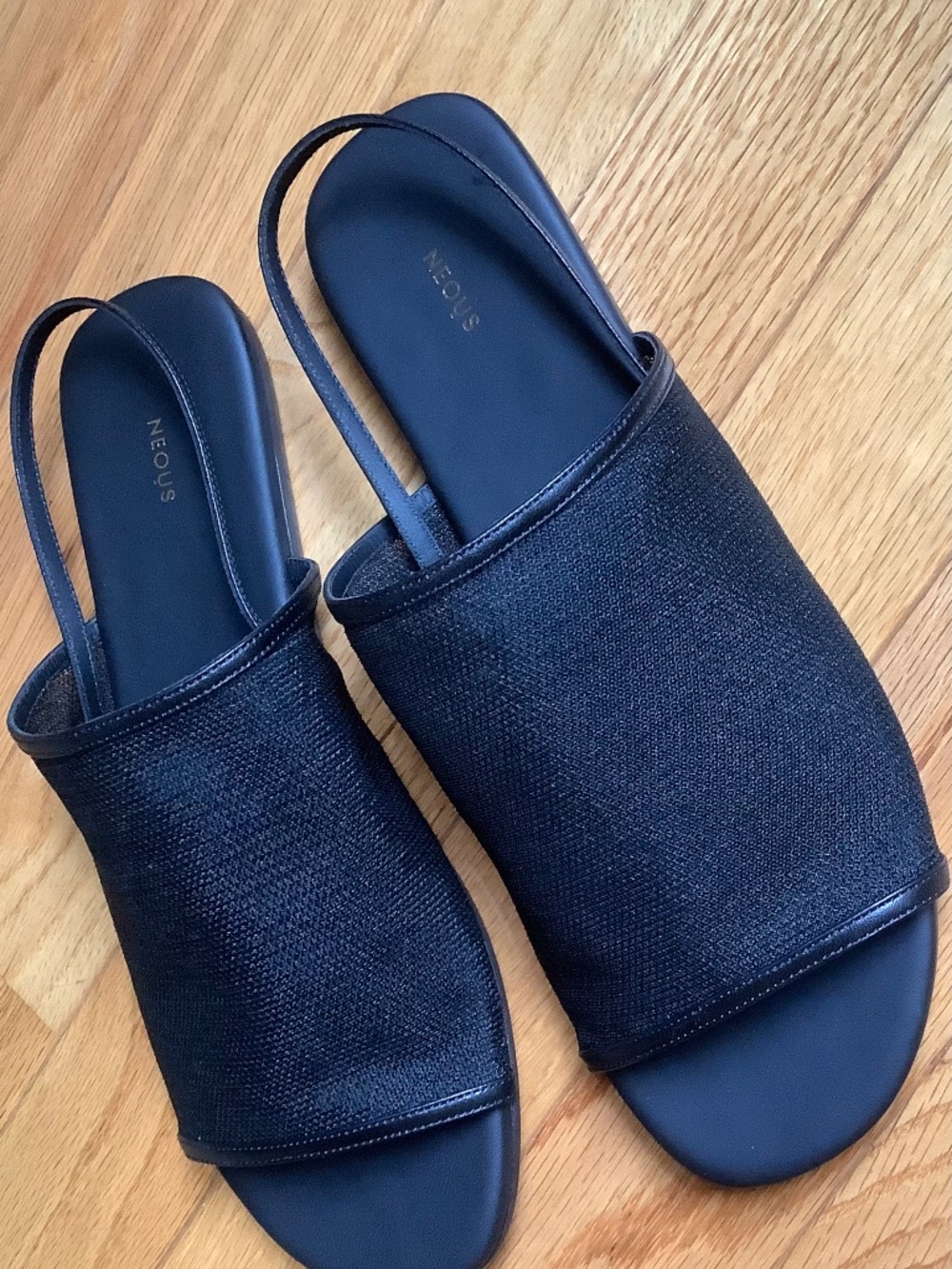 NEOUS Mesh Sling Back Flat Sandals SZ EU 37/ US 7 - Picture 3 of 15